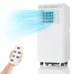 10000 Btu Portable Air Conditioner 4-in-1 Portable AC Unit Cool up to 450 sq.ft with Remote Control Window Exhaust Kit 24H Timer