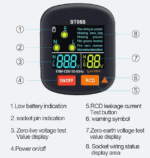 Professional GFCI Circuit Tester with LCD Display - Image 2