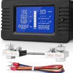 Battery Monitor Meter with Shunt, DC 9 in 1, 0-200V 0-100A LCD Display